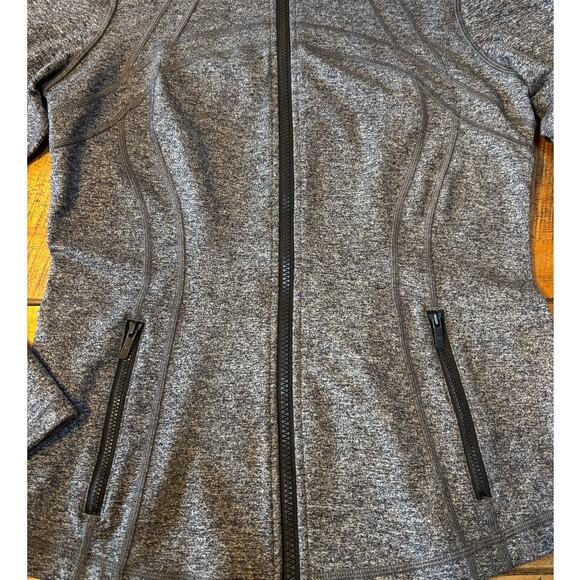 Lululemon Womens Define Jacket Dark Gray/Black Heathered Thumbholes Pockets 10 - Picture 3 of 9